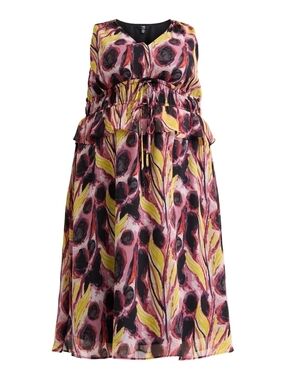 Terra & Sky Women's Plus Peplum Midi Dress